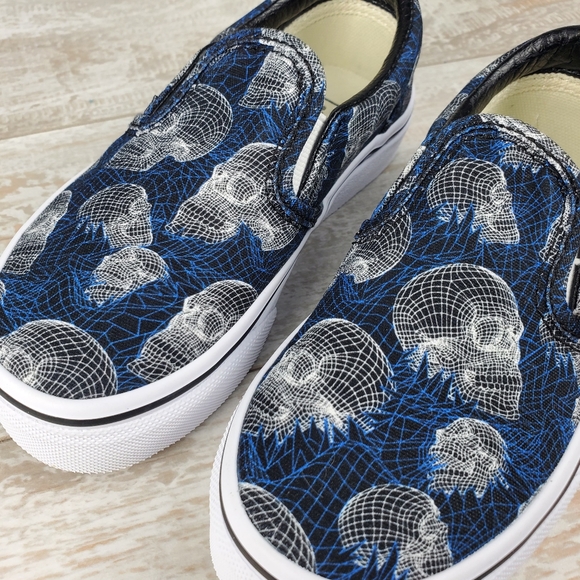 Vans Classic Slip On Wire Frame Skulls - Picture 3 of 7